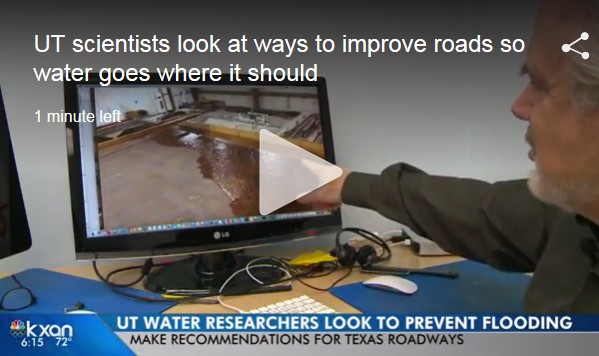 Feb 20, 2018 KXAN : UT scientists look at ways to improve roads so water goes where it should.